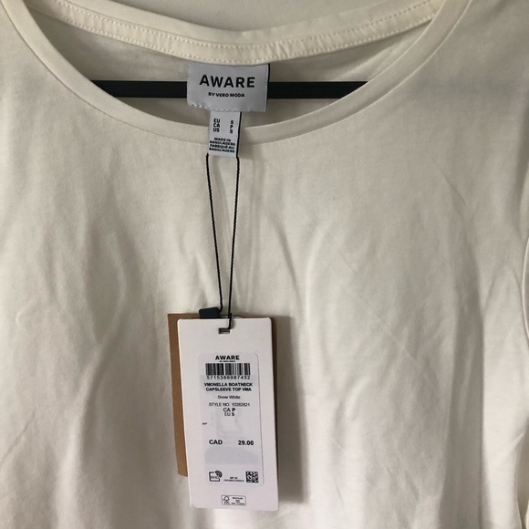 AWARE By Vero Moda Onella Boatneck Top | Size S - Picture 5 of 5